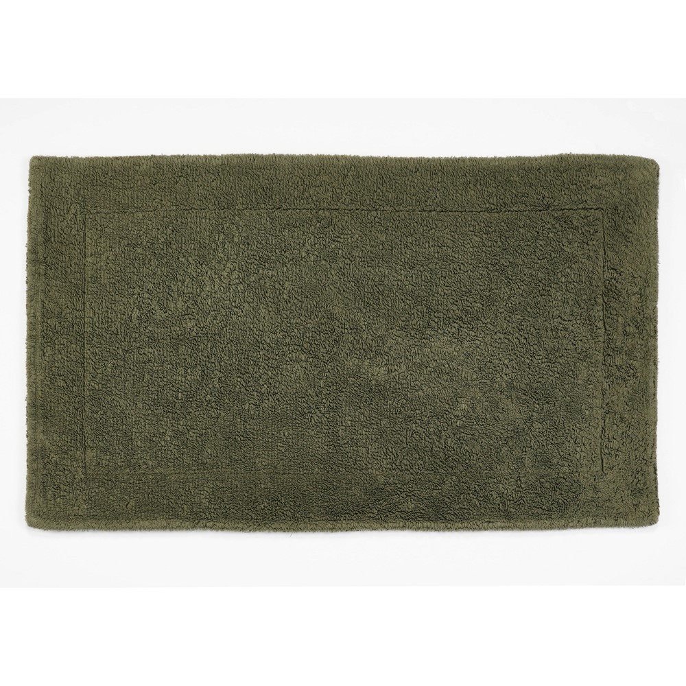 Double Bath Mat 275 by Designer Abyss & Habidecor in Khaki Green